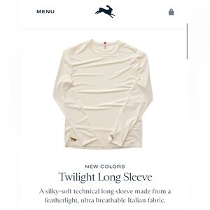 Tracksmith Cream Long Sleeve Shirt